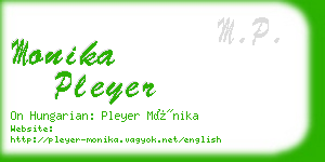 monika pleyer business card